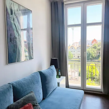 Lts Rent Comfortable River View & Art, Five 그단스크